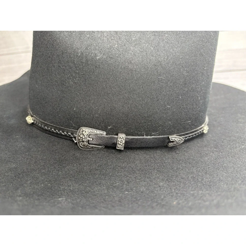 Master Hatters Of Texas MHT Casino Western Cowboy Hat  6 7/8 Black 3X Beaver